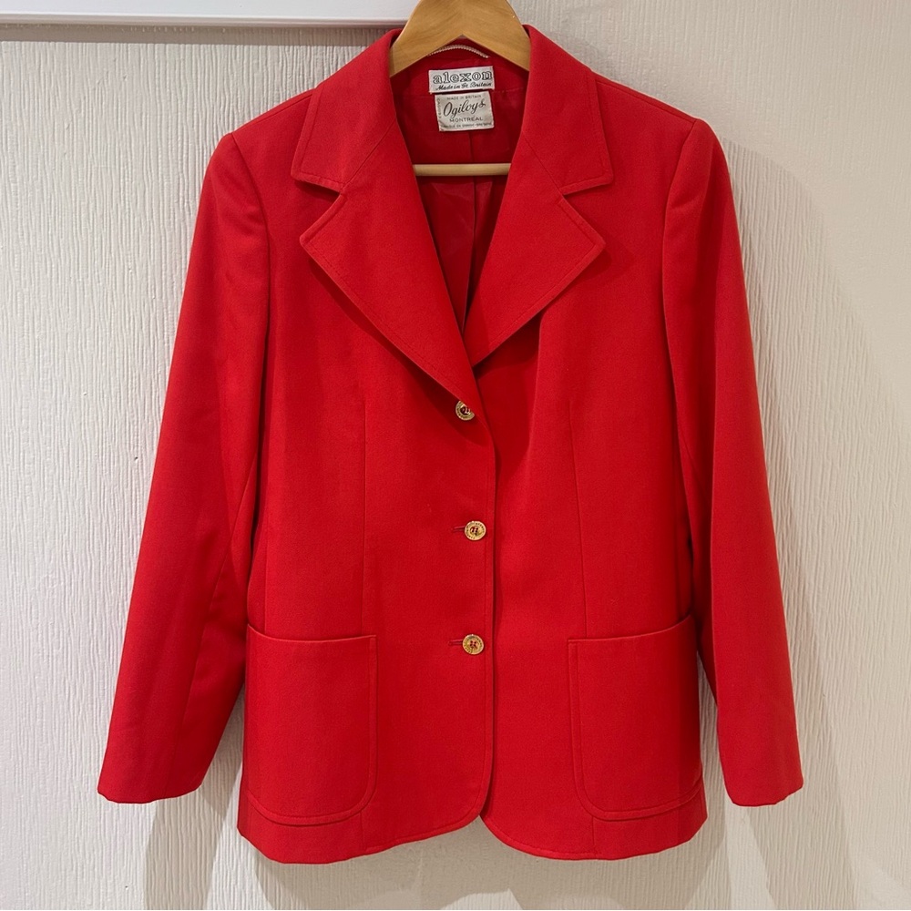Alexon Olgilvy Vintage Wool Blazer Red